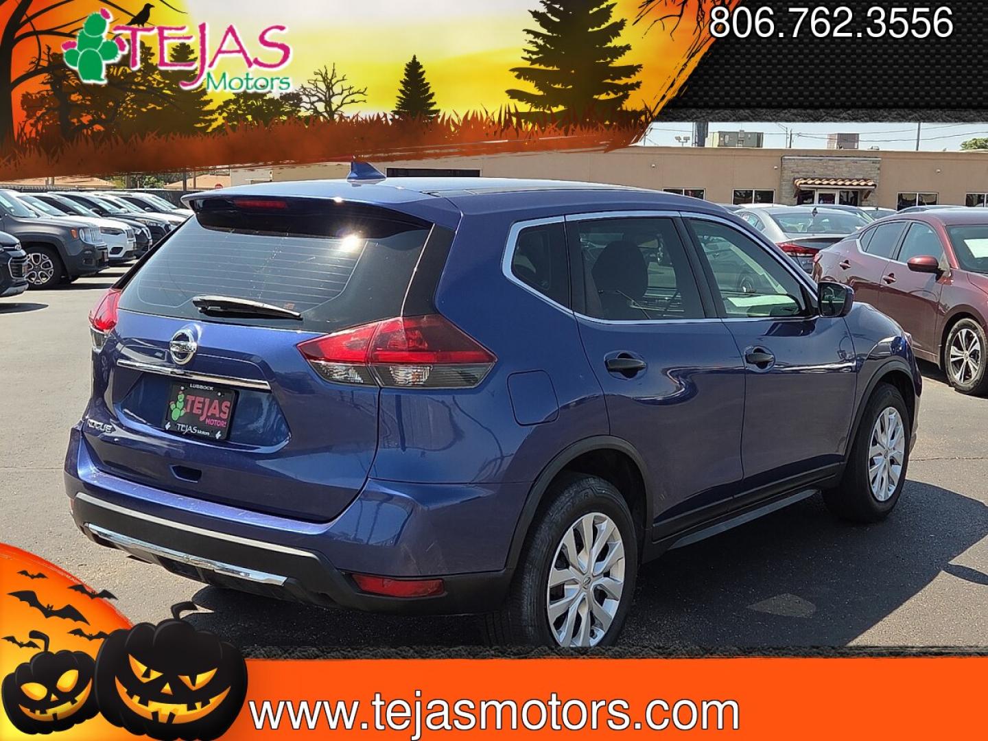 2018 Caspian Blue - RBY /Charcoal - G Nissan Rogue S (KNMAT2MT5JP) with an 2.5L I-4 DOHC, variable valve control, regular unleaded, engine with 170HP engine, located at 4110 Avenue Q, Lubbock, 79412, 33.556553, -101.855820 - 08/08/2026 KEY IN ENVELOPE GOD- Photo#3