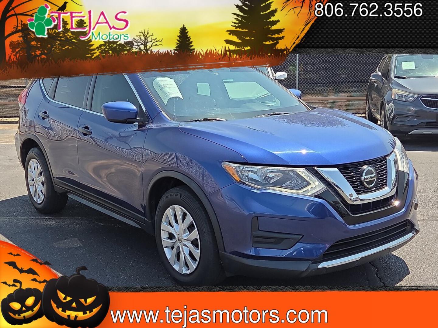 2018 Caspian Blue - RBY /Charcoal - G Nissan Rogue S (KNMAT2MT5JP) with an 2.5L I-4 DOHC, variable valve control, regular unleaded, engine with 170HP engine, located at 4110 Avenue Q, Lubbock, 79412, 33.556553, -101.855820 - 08/08/2026 KEY IN ENVELOPE GOD- Photo#4