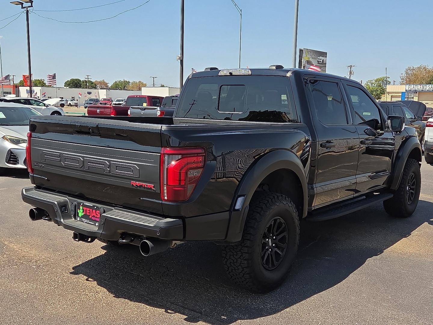 2025 Agate Black Metallic - UM /Black - RB Ford F-150 Raptor (1FTFW1RG6SF) with an EcoBoost 3.5L V-6 port/direct injection, DOHC, variable valve control, twin turbo, regular gasoline, engine with 450HP engine, located at 4110 Avenue Q, Lubbock, 79412, 33.556553, -101.855820- Photo#2