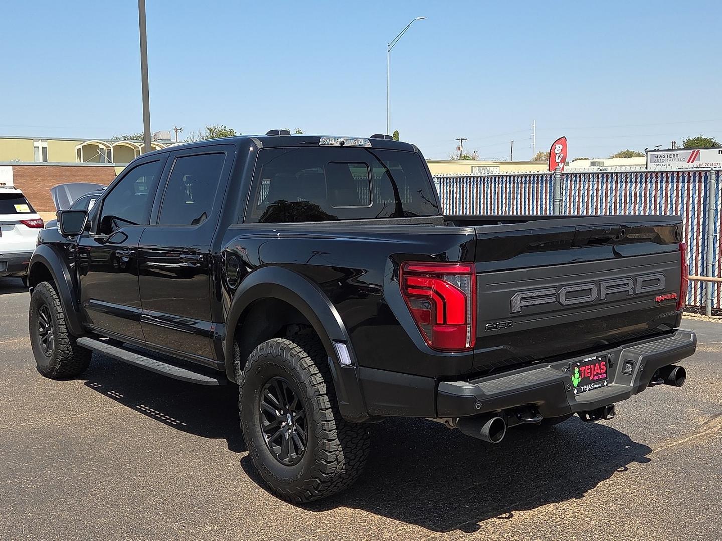 2025 Agate Black Metallic - UM /Black - RB Ford F-150 Raptor (1FTFW1RG6SF) with an EcoBoost 3.5L V-6 port/direct injection, DOHC, variable valve control, twin turbo, regular gasoline, engine with 450HP engine, located at 4110 Avenue Q, Lubbock, 79412, 33.556553, -101.855820- Photo#3