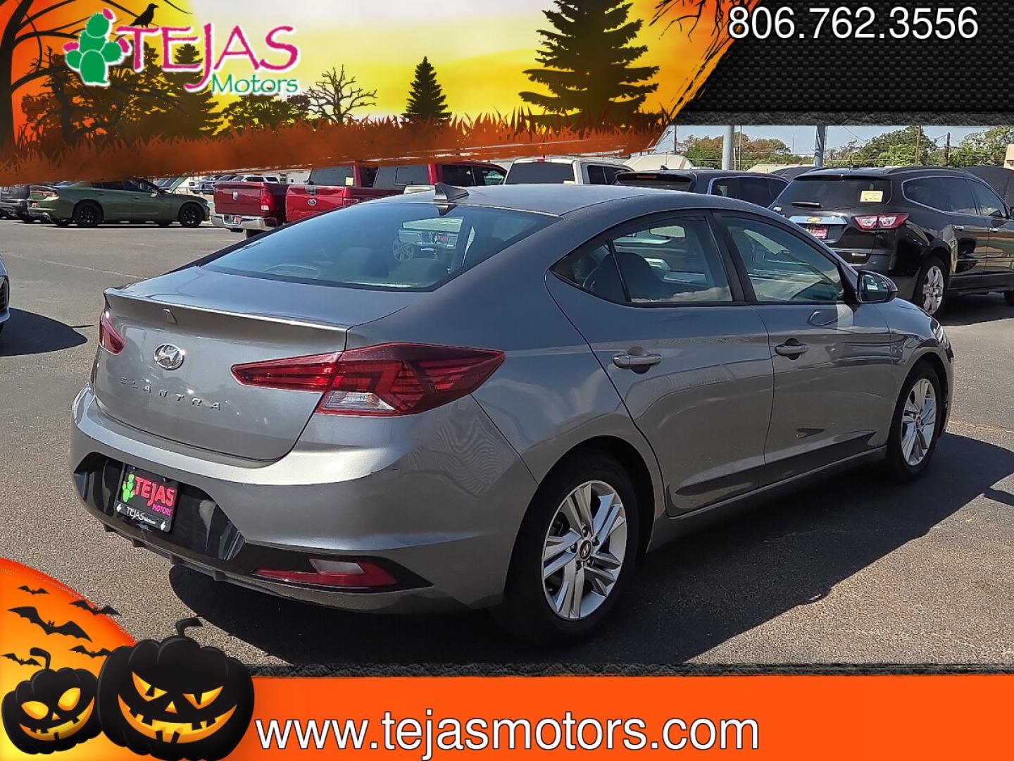 2019 Machine Gray - 2C /Black - C1 Hyundai Elantra SEL (5NPD84LF8KH) with an Nu 2L I-4 DOHC, D-CVVT variable valve control, regular unleaded, engine with 147HP engine, located at 4110 Avenue Q, Lubbock, 79412, 33.556553, -101.855820 - 08/22/2026 KEY IN ENVELOPE GOD- Photo#2