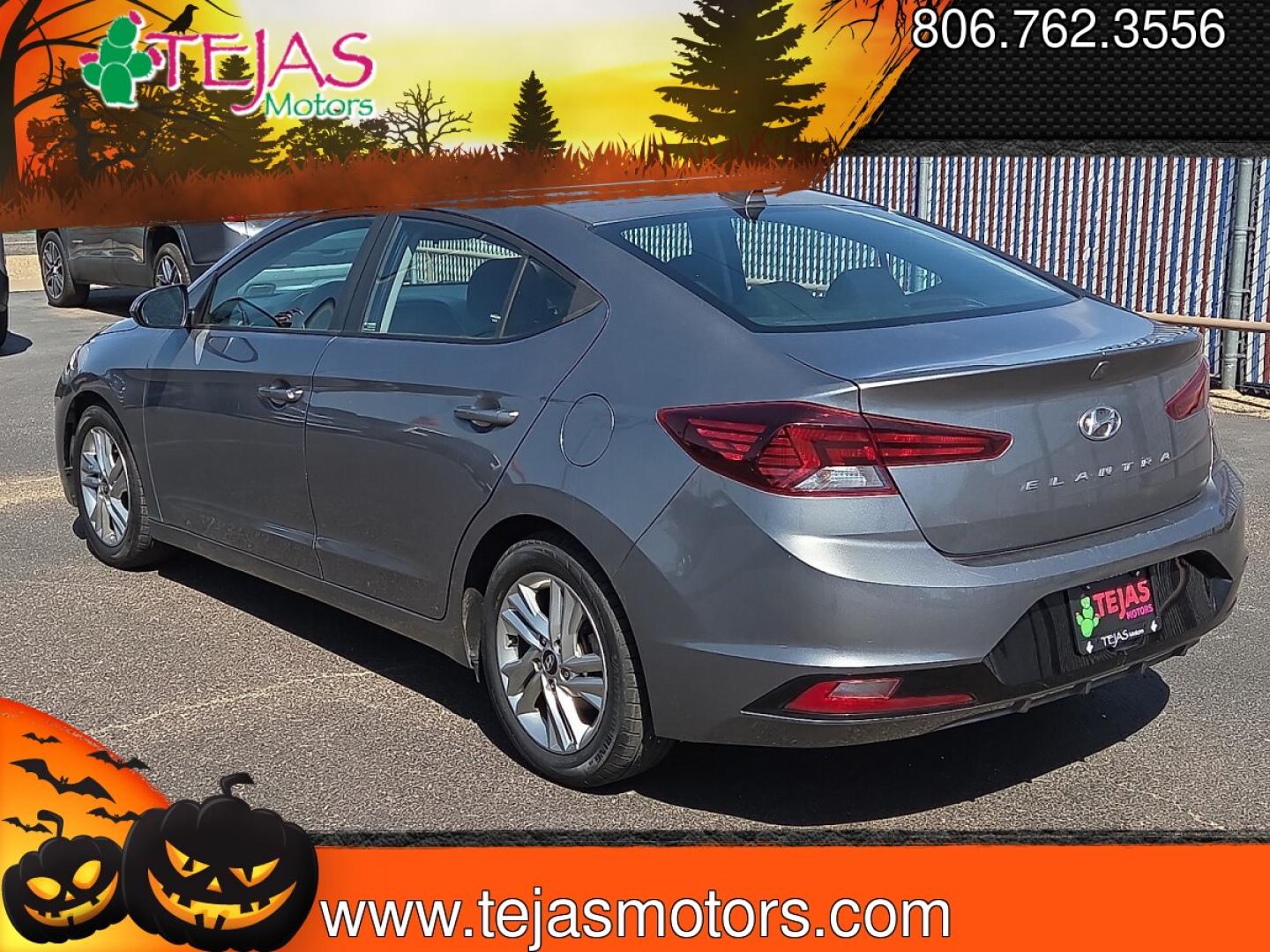 2019 Machine Gray - 2C /Black - C1 Hyundai Elantra SEL (5NPD84LF8KH) with an Nu 2L I-4 DOHC, D-CVVT variable valve control, regular unleaded, engine with 147HP engine, located at 4110 Avenue Q, Lubbock, 79412, 33.556553, -101.855820 - 08/22/2026 KEY IN ENVELOPE GOD- Photo#3