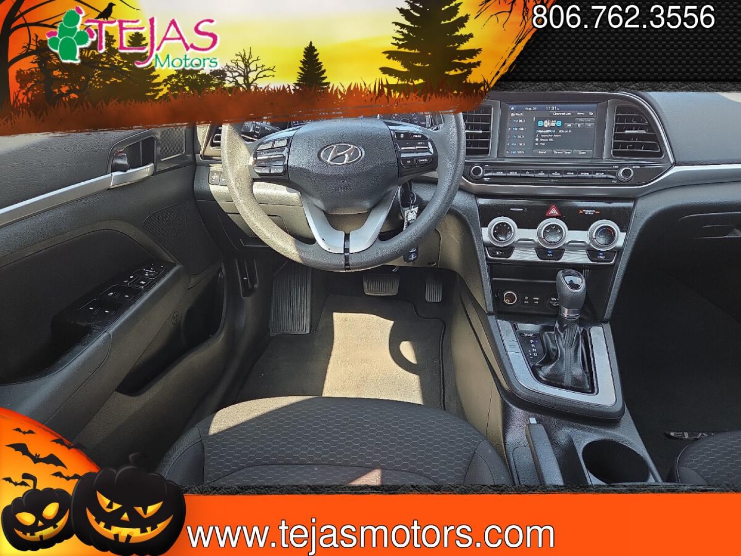 2019 Machine Gray - 2C /Black - C1 Hyundai Elantra SEL (5NPD84LF8KH) with an Nu 2L I-4 DOHC, D-CVVT variable valve control, regular unleaded, engine with 147HP engine, located at 4110 Avenue Q, Lubbock, 79412, 33.556553, -101.855820 - 08/22/2026 KEY IN ENVELOPE GOD- Photo#7