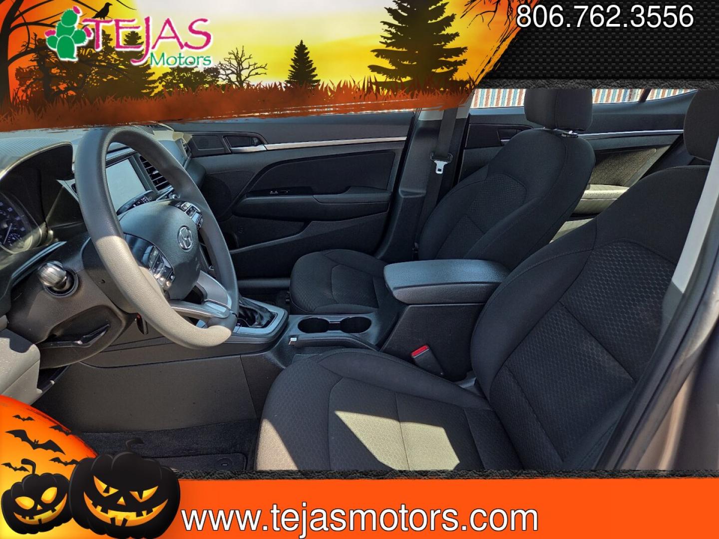 2019 Machine Gray - 2C /Black - C1 Hyundai Elantra SEL (5NPD84LF8KH) with an Nu 2L I-4 DOHC, D-CVVT variable valve control, regular unleaded, engine with 147HP engine, located at 4110 Avenue Q, Lubbock, 79412, 33.556553, -101.855820 - 08/22/2026 KEY IN ENVELOPE GOD- Photo#9