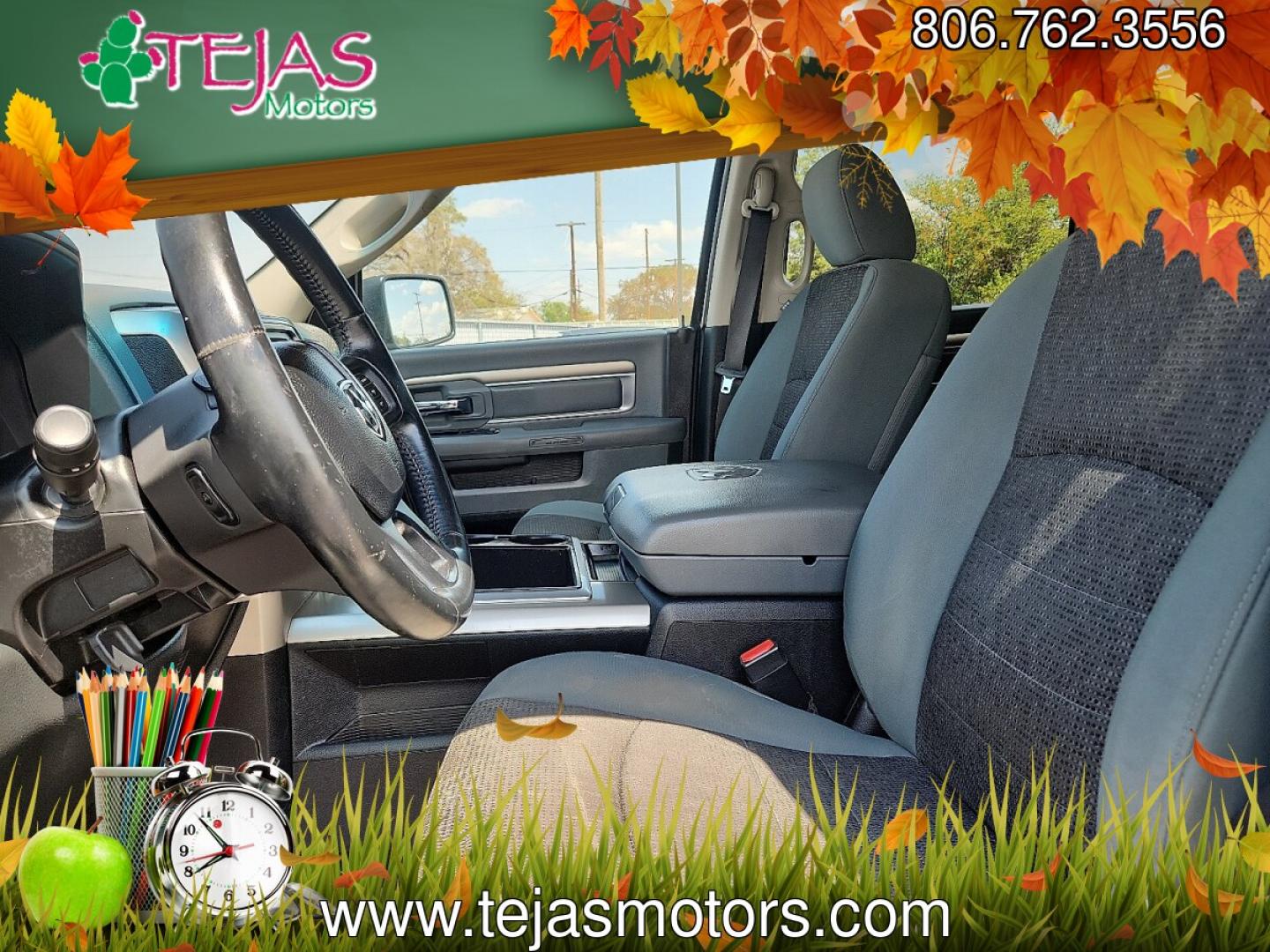 2015 Bright White Clearcoat - PW7 /Diesel Gray/Black - X8 Ram 1500 Big Horn (3C6RR7LT1FG) with an HEMI 5.7L V-8 variable valve control, regular unleaded, engine with cylinder deactivation and 395HP engine, located at 4110 Avenue Q, Lubbock, 79412, 33.556553, -101.855820- Photo#7
