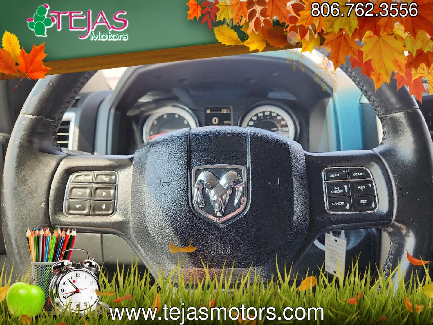 2015 Bright White Clearcoat - PW7 /Diesel Gray/Black - X8 Ram 1500 Big Horn (3C6RR7LT1FG) with an HEMI 5.7L V-8 variable valve control, regular unleaded, engine with cylinder deactivation and 395HP engine, located at 4110 Avenue Q, Lubbock, 79412, 33.556553, -101.855820- Photo#10
