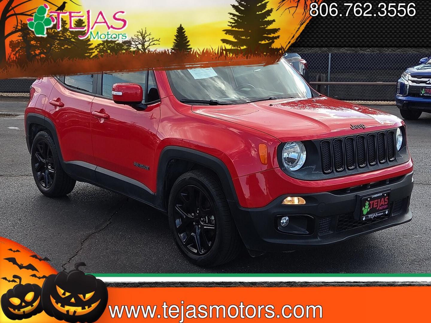 2017 Colorado Red - PRX /Black - X9 Jeep Renegade Altitude FWD (ZACCJABB0HP) with an Tigershark MultiAir 2.4L I-4 variable valve control, regular gasoline, engine with 180HP engine, located at 4110 Avenue Q, Lubbock, 79412, 33.556553, -101.855820 - 09/04/2026 KEY IN ENVELOPE GOD- Photo#0
