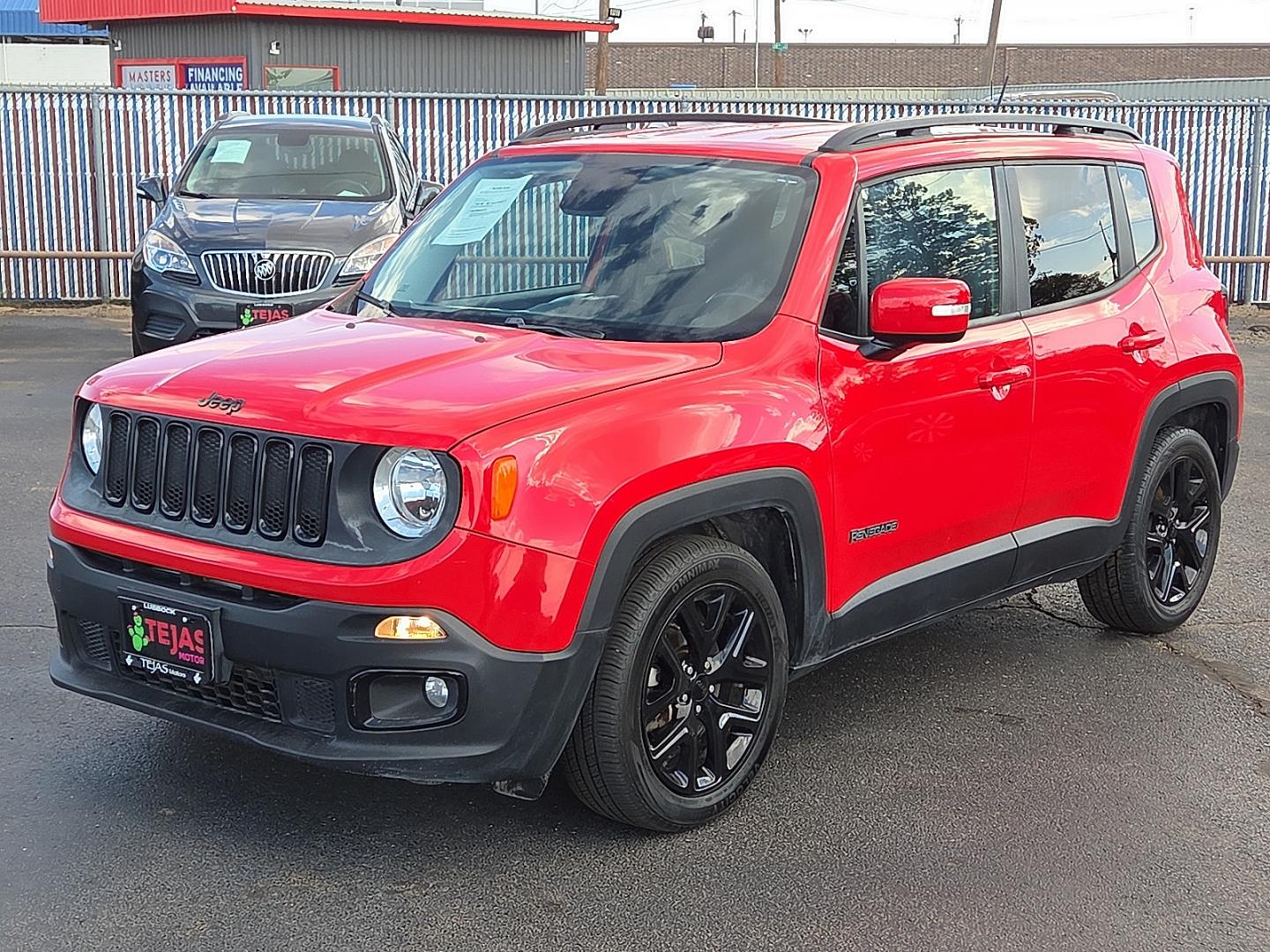 2017 Colorado Red - PRX /Black - X9 Jeep Renegade Altitude FWD (ZACCJABB0HP) with an Tigershark MultiAir 2.4L I-4 variable valve control, regular gasoline, engine with 180HP engine, located at 4110 Avenue Q, Lubbock, 79412, 33.556553, -101.855820- Photo#4