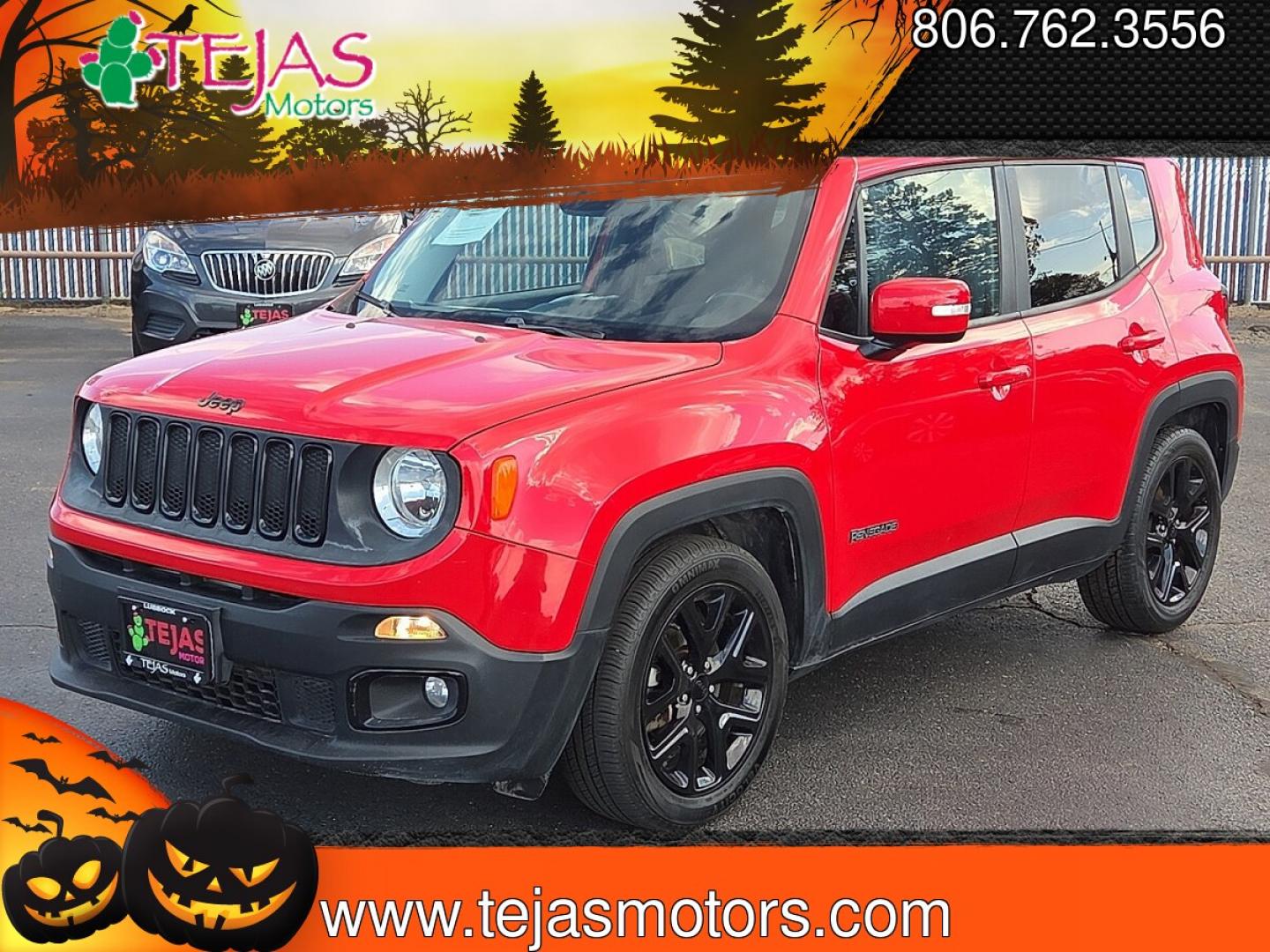 2017 Colorado Red - PRX /Black - X9 Jeep Renegade Altitude FWD (ZACCJABB0HP) with an Tigershark MultiAir 2.4L I-4 variable valve control, regular gasoline, engine with 180HP engine, located at 4110 Avenue Q, Lubbock, 79412, 33.556553, -101.855820 - 09/04/2026 KEY IN ENVELOPE GOD- Photo#4