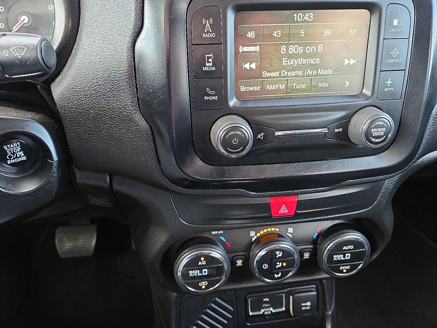 2017 Colorado Red - PRX /Black - X9 Jeep Renegade Altitude FWD (ZACCJABB0HP) with an Tigershark MultiAir 2.4L I-4 variable valve control, regular gasoline, engine with 180HP engine, located at 4110 Avenue Q, Lubbock, 79412, 33.556553, -101.855820- Photo#10
