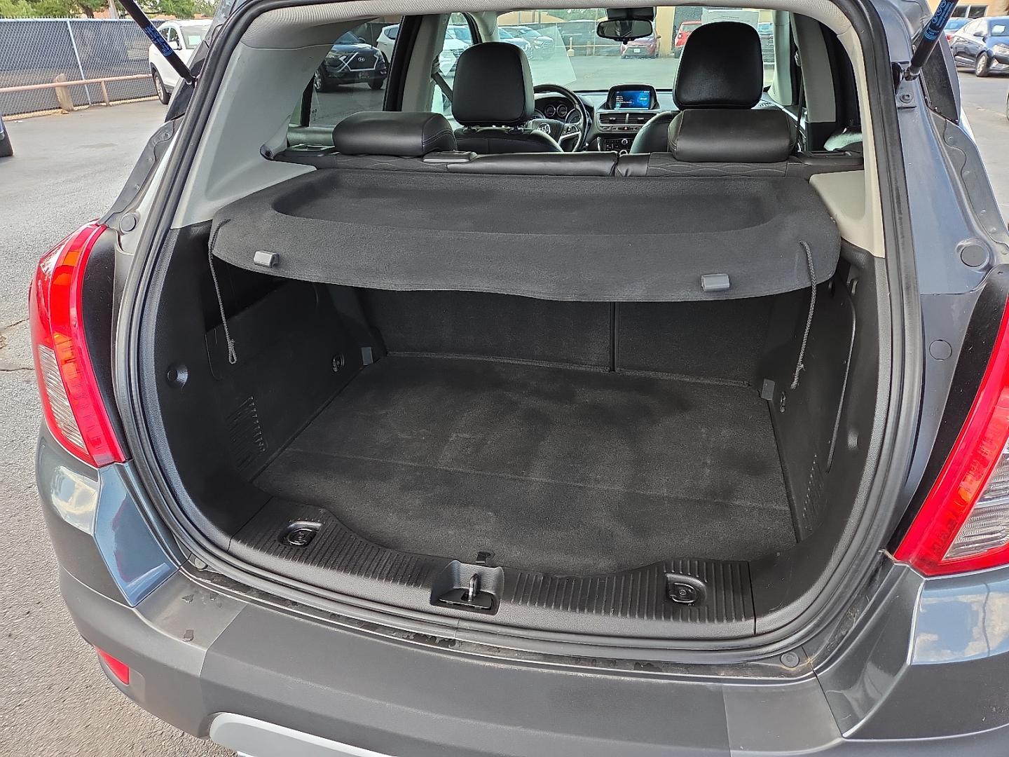 2016 Graphite Gray Metallic - GK2 /Ebony - AFN Buick Encore (KL4CJASB1GB) with an Ecotec 1.4L I-4 DOHC, variable valve control, intercooled turbo, regular gasoline, engine with 138HP engine, located at 4110 Avenue Q, Lubbock, 79412, 33.556553, -101.855820- Photo#6