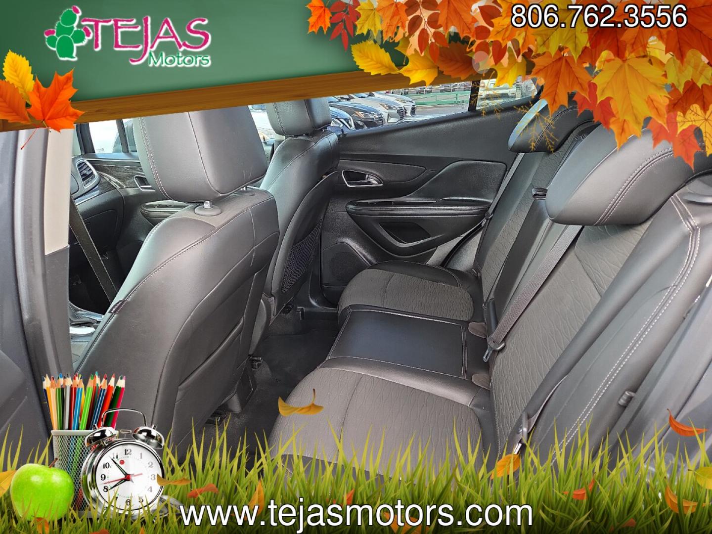 2016 Graphite Gray Metallic - GK2 /Ebony - AFN Buick Encore (KL4CJASB1GB) with an Ecotec 1.4L I-4 DOHC, variable valve control, intercooled turbo, regular gasoline, engine with 138HP engine, located at 4110 Avenue Q, Lubbock, 79412, 33.556553, -101.855820 - 09/03/2026 KEY IN ENVELOPE GOD- Photo#7