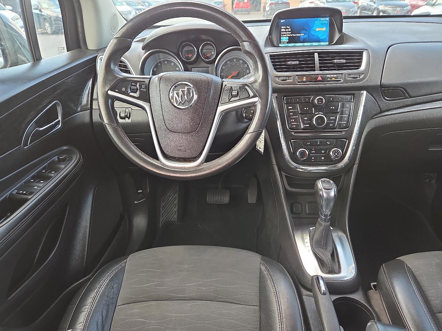 2016 Graphite Gray Metallic - GK2 /Ebony - AFN Buick Encore (KL4CJASB1GB) with an Ecotec 1.4L I-4 DOHC, variable valve control, intercooled turbo, regular gasoline, engine with 138HP engine, located at 4110 Avenue Q, Lubbock, 79412, 33.556553, -101.855820- Photo#8