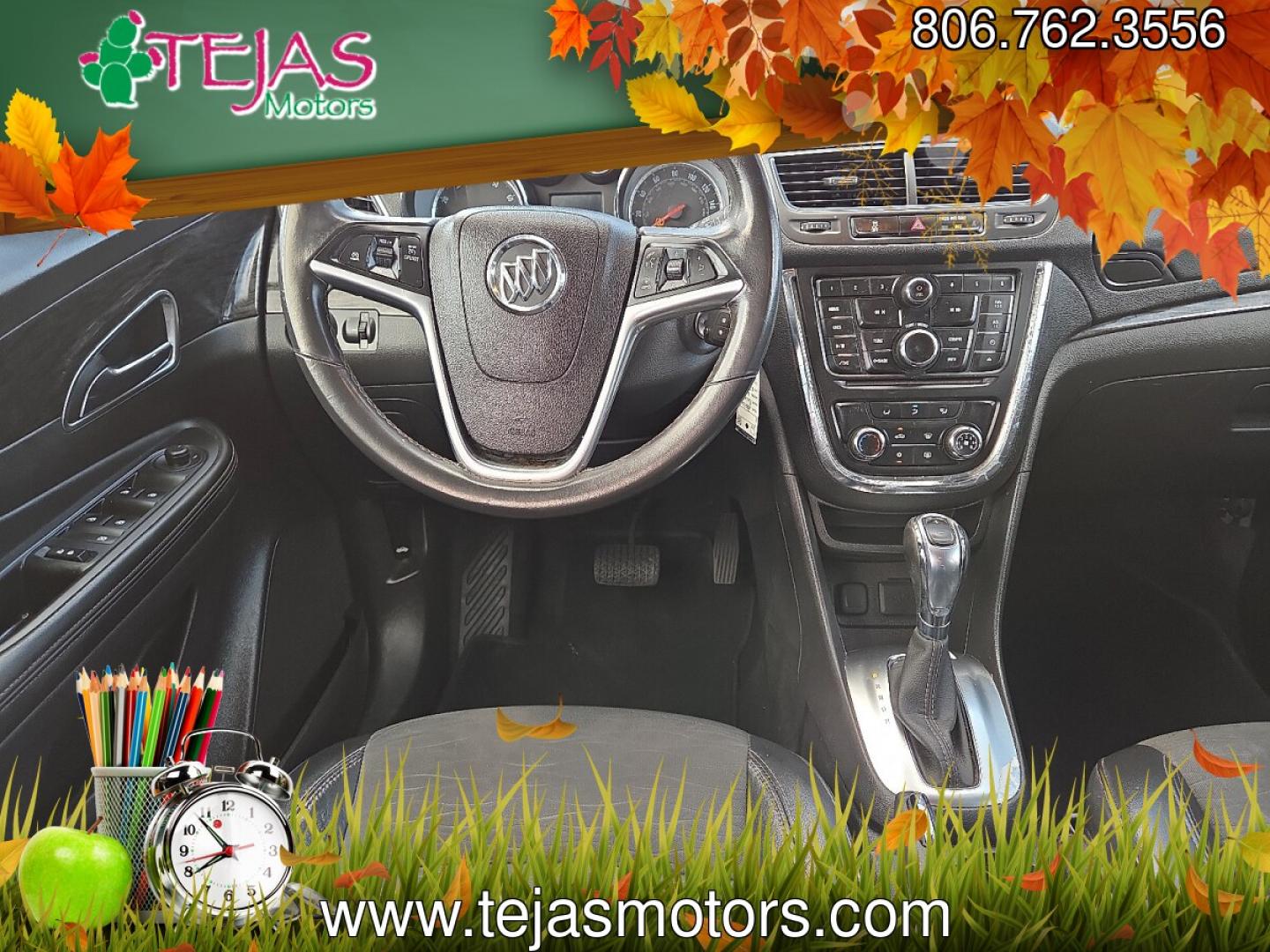 2016 Graphite Gray Metallic - GK2 /Ebony - AFN Buick Encore (KL4CJASB1GB) with an Ecotec 1.4L I-4 DOHC, variable valve control, intercooled turbo, regular gasoline, engine with 138HP engine, located at 4110 Avenue Q, Lubbock, 79412, 33.556553, -101.855820 - 09/03/2026 KEY IN ENVELOPE GOD- Photo#8