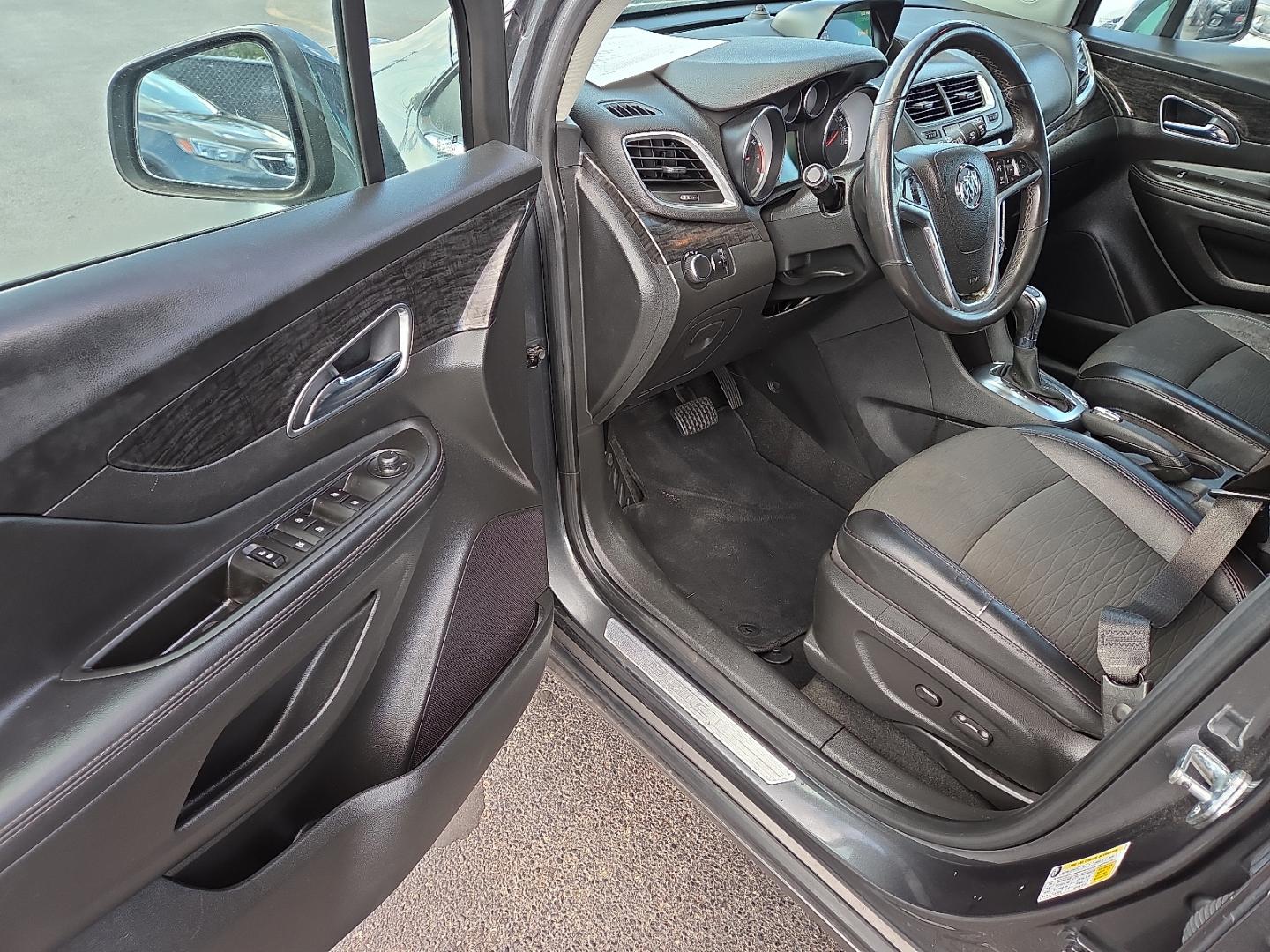 2016 Graphite Gray Metallic - GK2 /Ebony - AFN Buick Encore (KL4CJASB1GB) with an Ecotec 1.4L I-4 DOHC, variable valve control, intercooled turbo, regular gasoline, engine with 138HP engine, located at 4110 Avenue Q, Lubbock, 79412, 33.556553, -101.855820- Photo#9