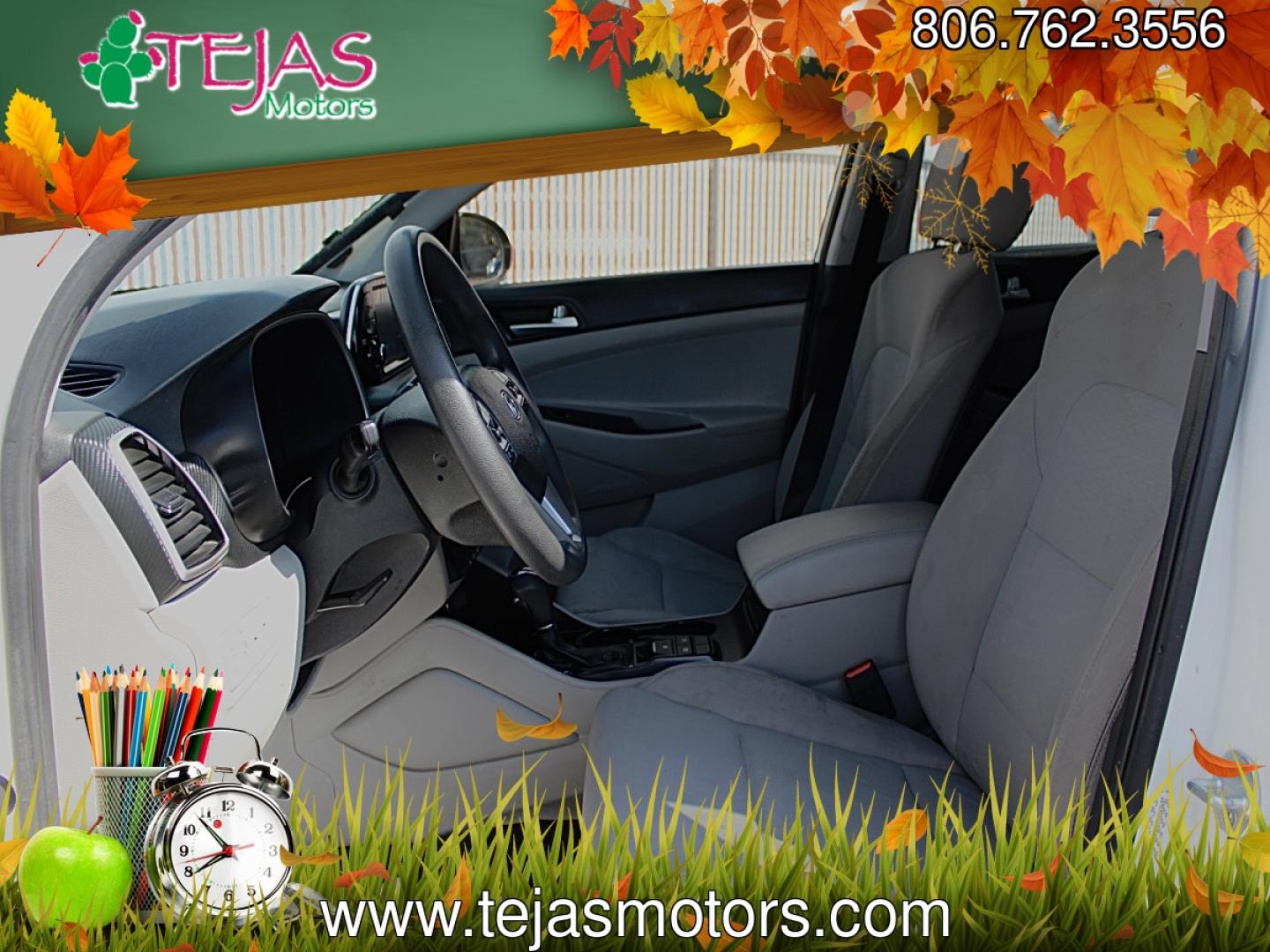2021 WHITE Hyundai Tucson SEL (KM8J33ALXMU) with an Theta 2.4L I-4 direct injection, DOHC, CVVT variable valve control, regular gasoline, engine with 181HP engine, located at 4110 Avenue Q, Lubbock, 79412, 33.556553, -101.855820- Photo#8