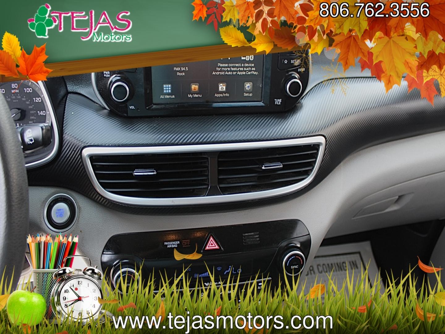 2021 WHITE Hyundai Tucson SEL (KM8J33ALXMU) with an Theta 2.4L I-4 direct injection, DOHC, CVVT variable valve control, regular gasoline, engine with 181HP engine, located at 4110 Avenue Q, Lubbock, 79412, 33.556553, -101.855820- Photo#10