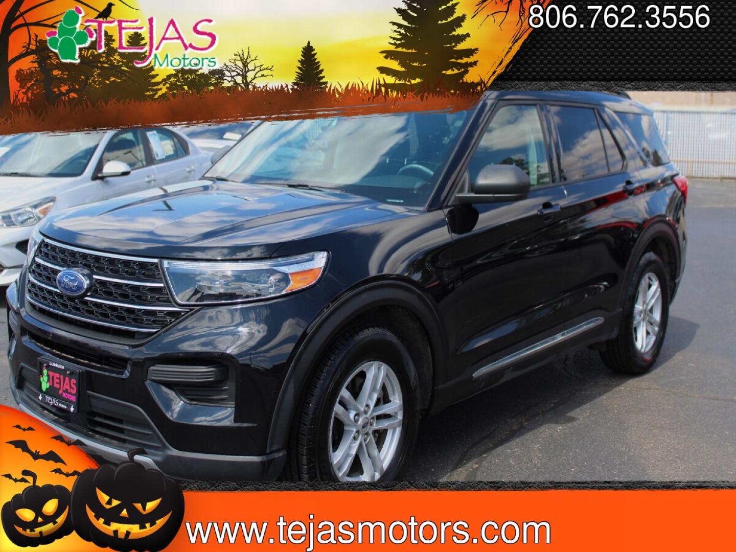 2020 BLACK Ford Explorer XLT 2WD (1FMSK7DH4LG) with an 2.3L L4 DOHC 16V engine, 10A transmission, located at 3701 Avenue Q, Lubbock, 79412, 33.560417, -101.855019- Photo#1