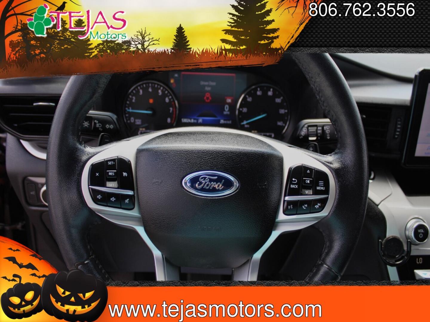 2020 BLACK Ford Explorer XLT 2WD (1FMSK7DH4LG) with an 2.3L L4 DOHC 16V engine, 10A transmission, located at 3701 Avenue Q, Lubbock, 79412, 33.560417, -101.855019- Photo#10
