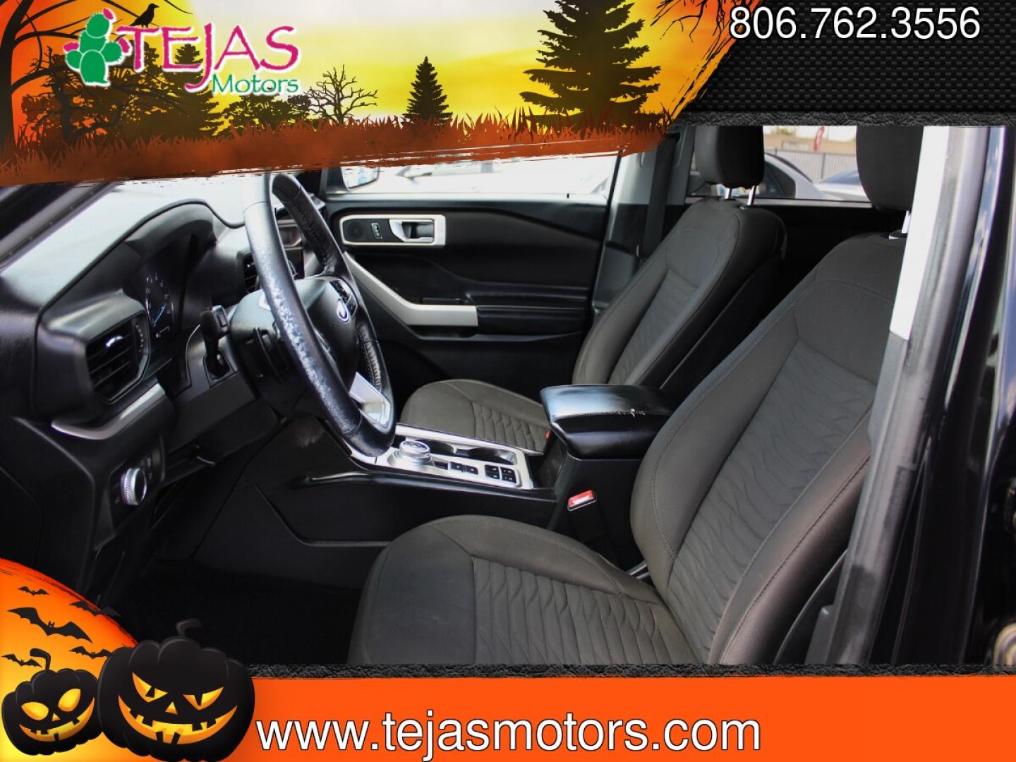 2020 BLACK Ford Explorer XLT 2WD (1FMSK7DH4LG) with an 2.3L L4 DOHC 16V engine, 10A transmission, located at 3701 Avenue Q, Lubbock, 79412, 33.560417, -101.855019- Photo#5